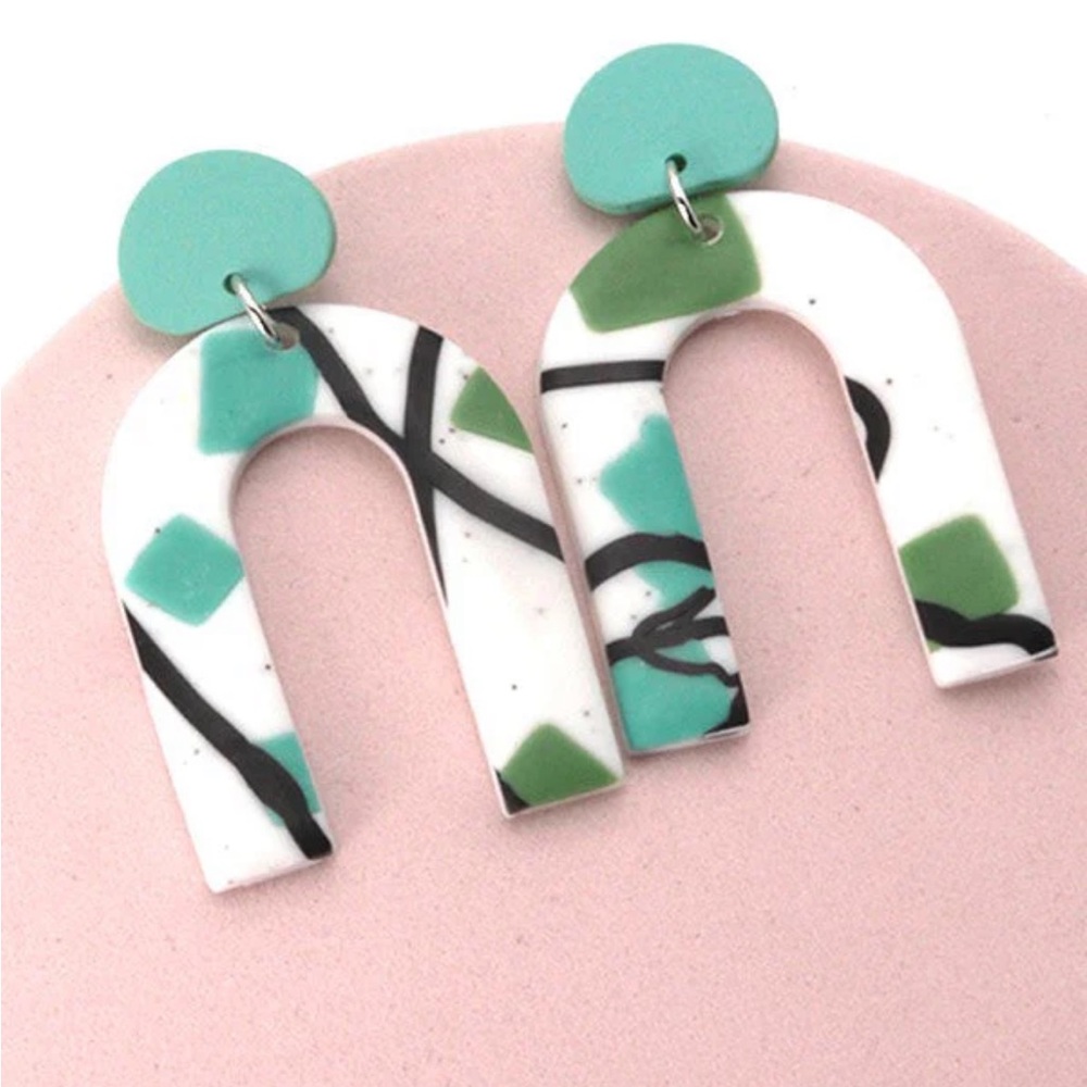 U Shape earrings by Josslyn